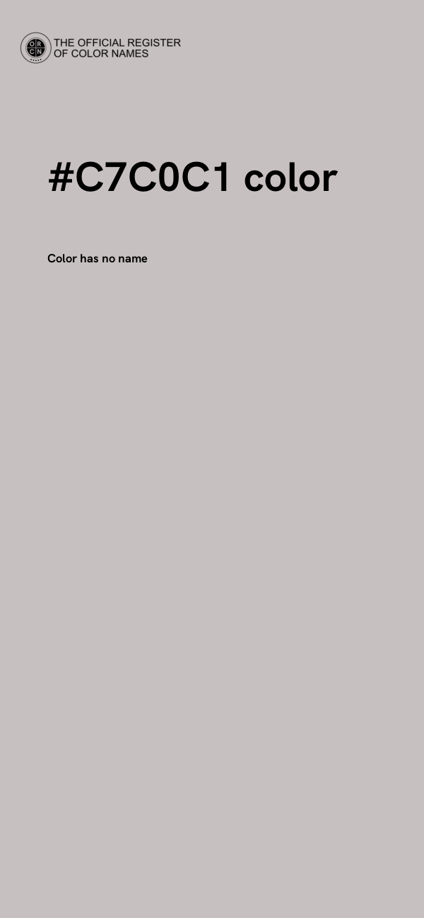 #C7C0C1 color image