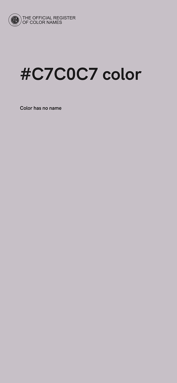 #C7C0C7 color image