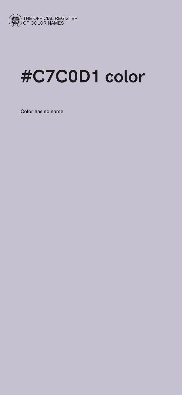 #C7C0D1 color image