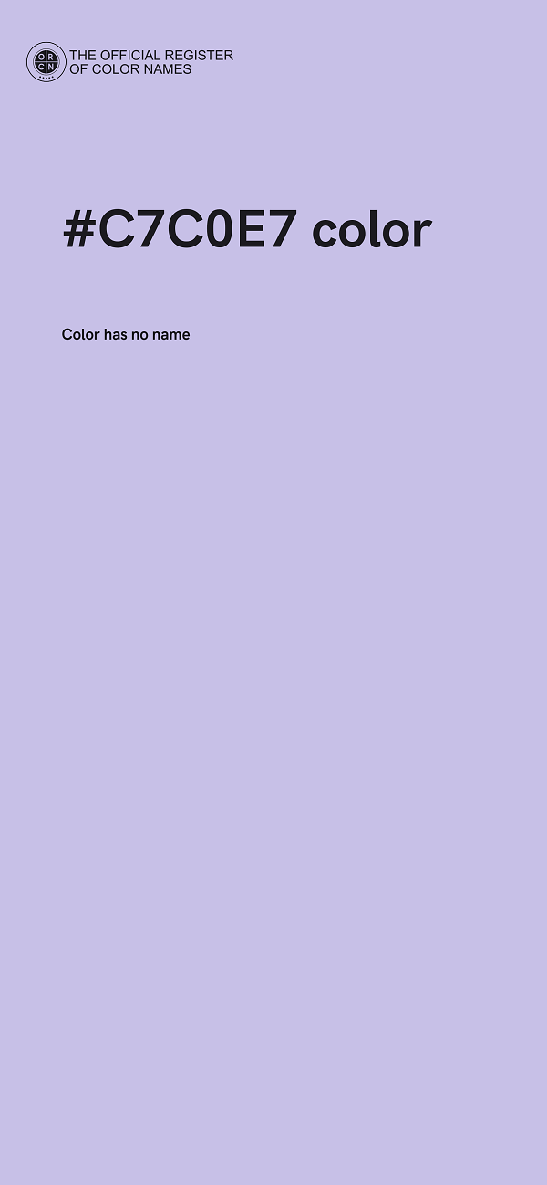 #C7C0E7 color image