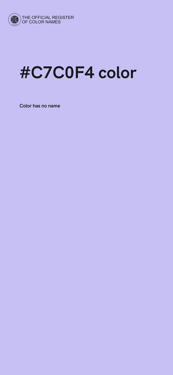 #C7C0F4 color image