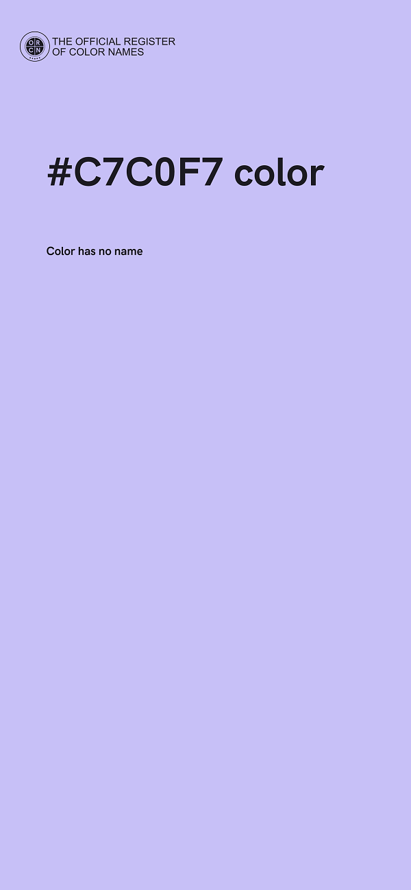 #C7C0F7 color image