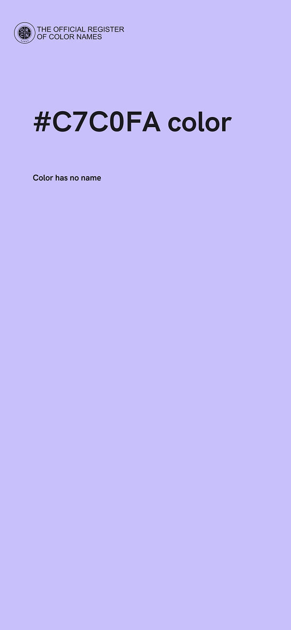 #C7C0FA color image