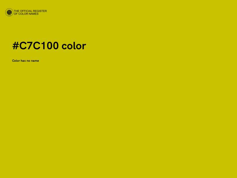 #C7C100 color image
