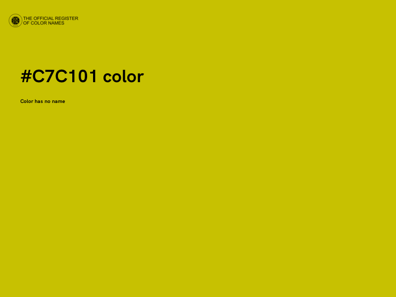 #C7C101 color image
