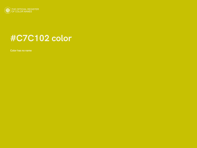 #C7C102 color image