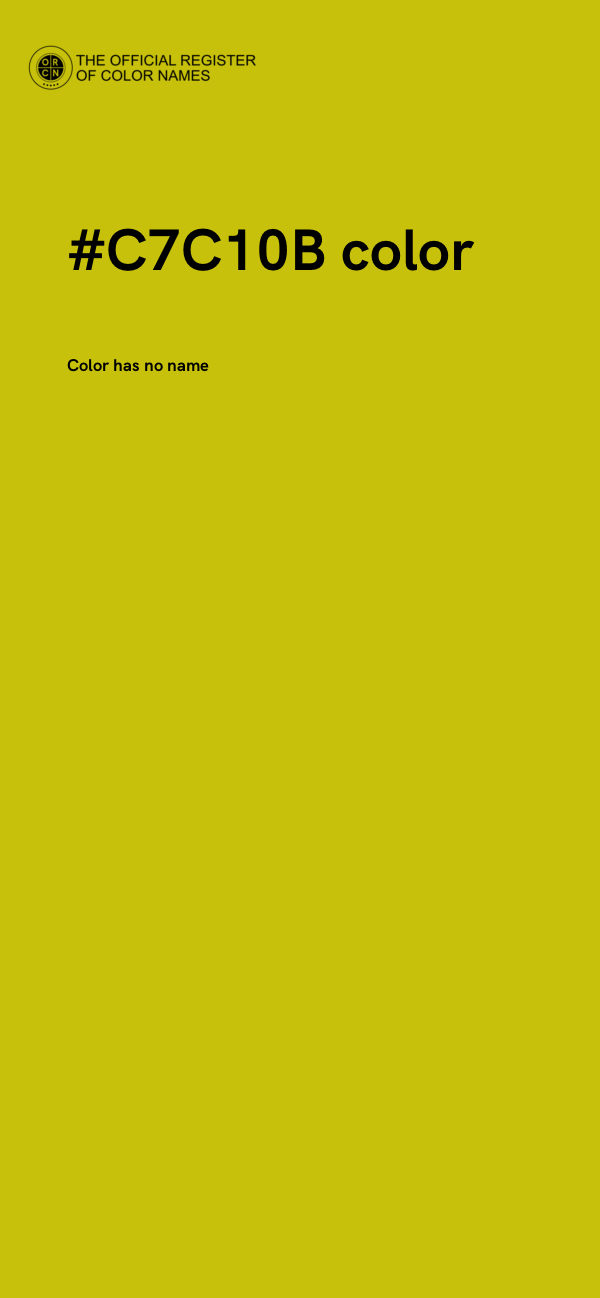 #C7C10B color image