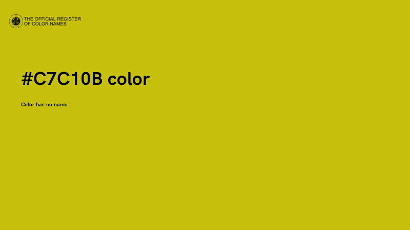 #C7C10B color image