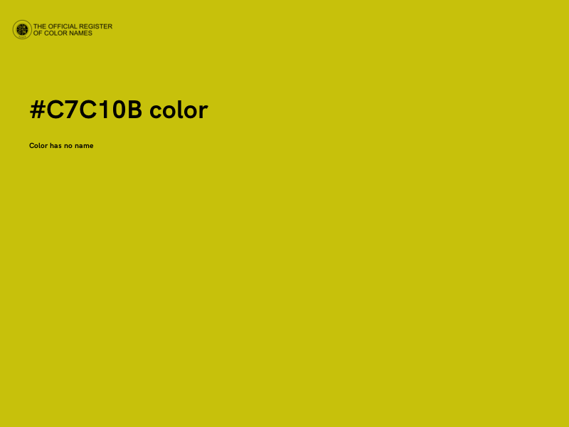 #C7C10B color image