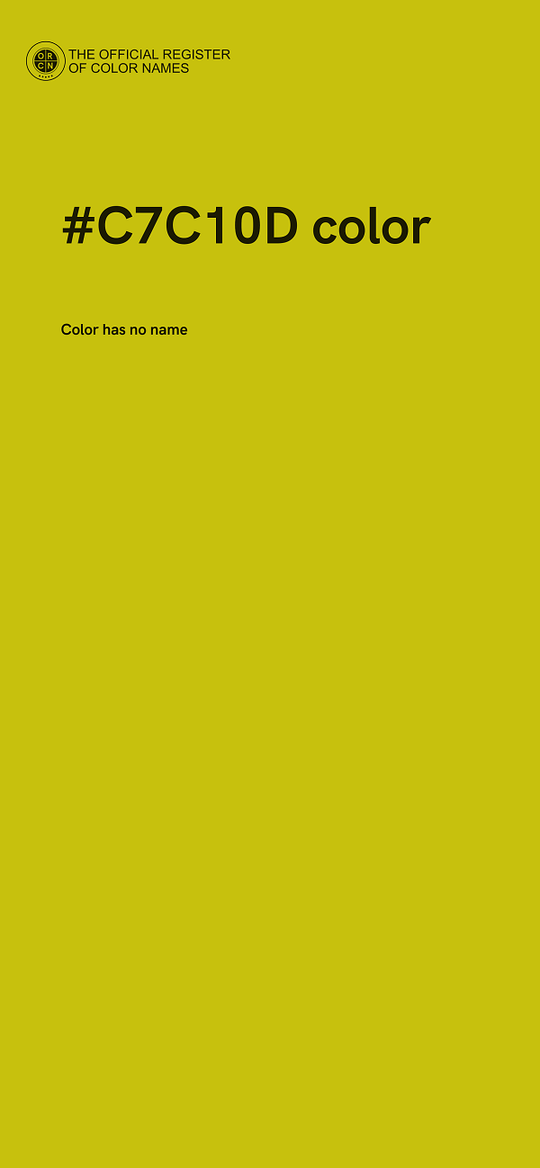 #C7C10D color image
