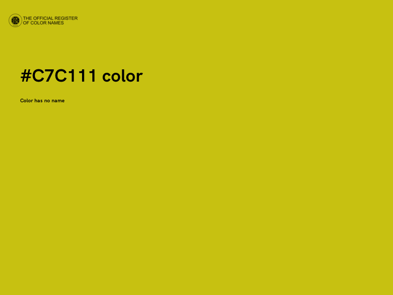 #C7C111 color image
