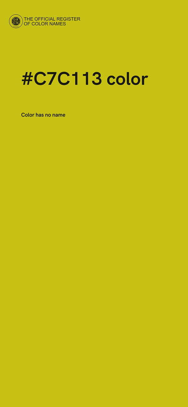 #C7C113 color image