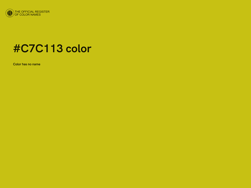 #C7C113 color image