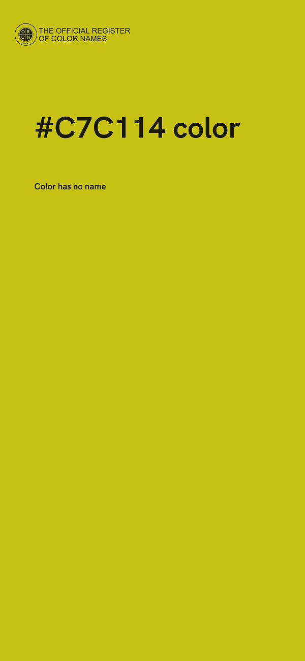 #C7C114 color image