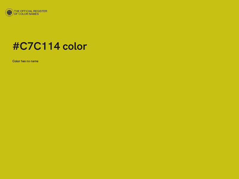 #C7C114 color image