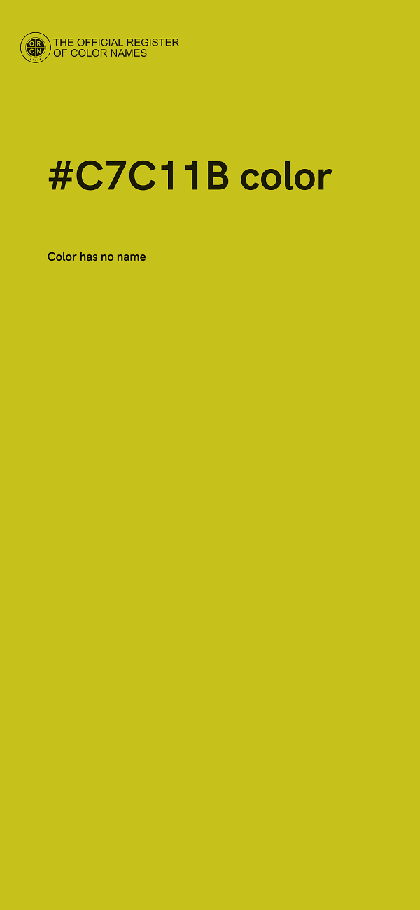 #C7C11B color image