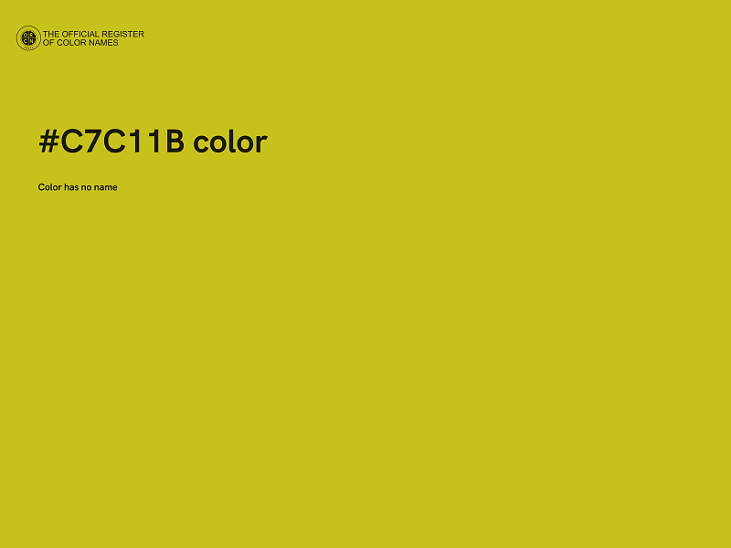 #C7C11B color image