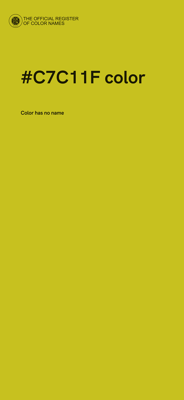 #C7C11F color image