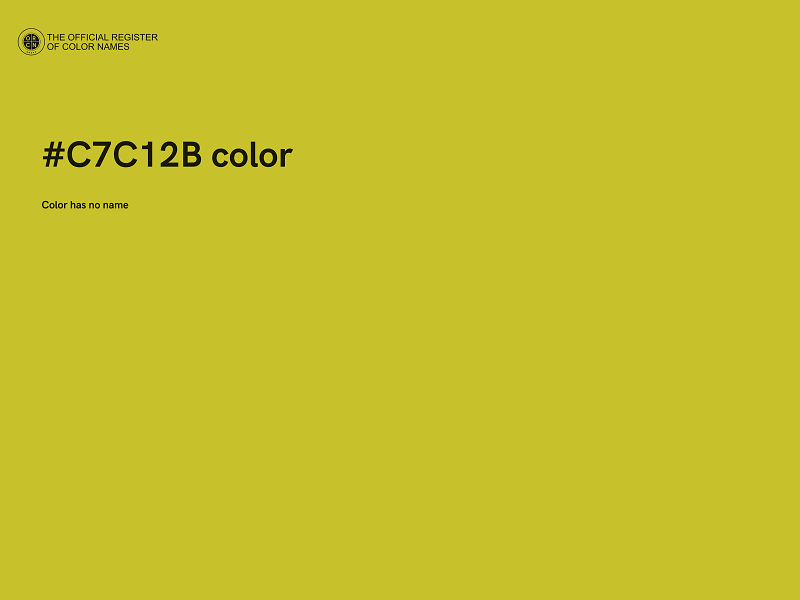 #C7C12B color image