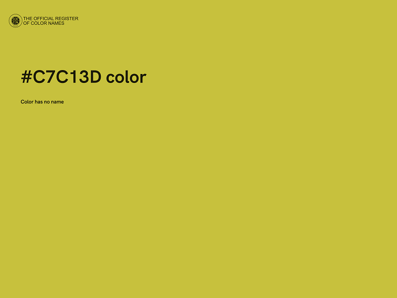 #C7C13D color image