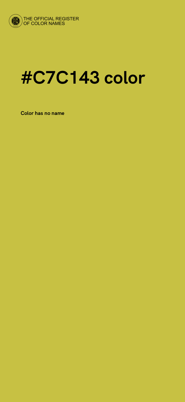 #C7C143 color image
