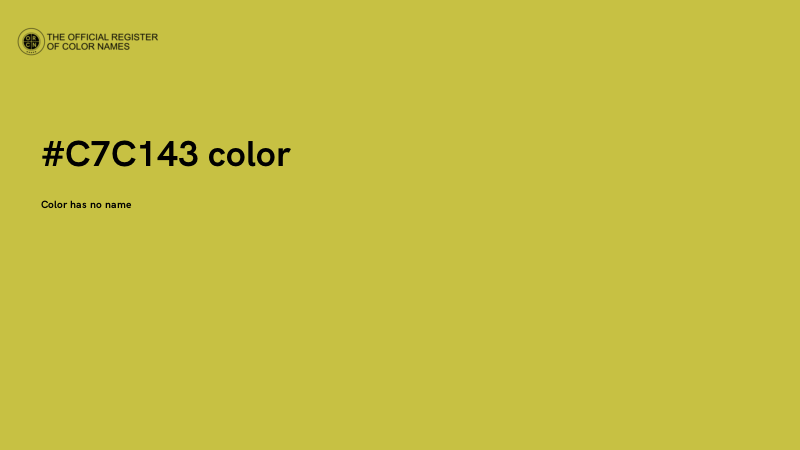 #C7C143 color image
