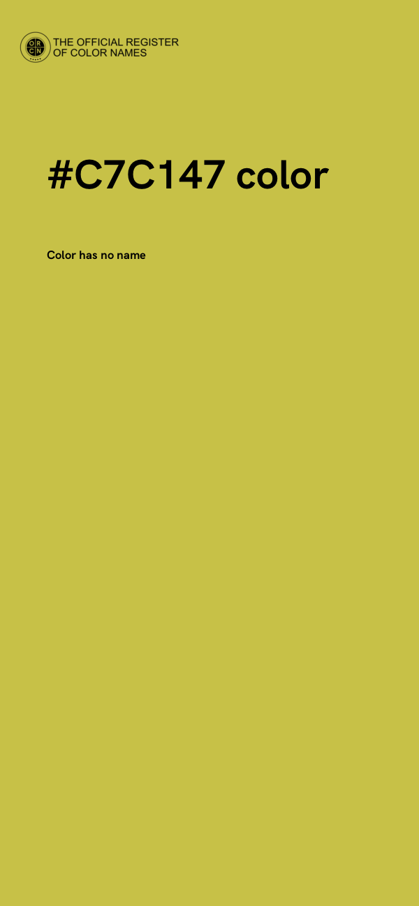 #C7C147 color image