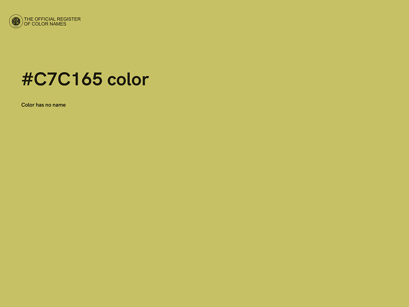 #C7C165 color image