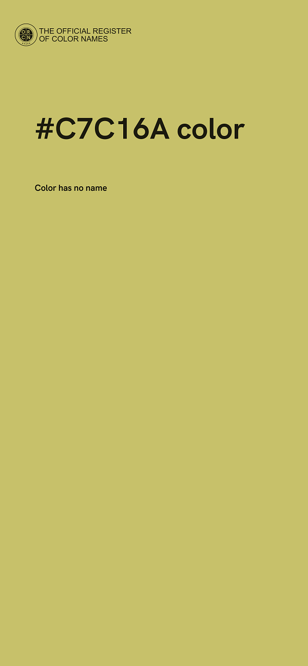 #C7C16A color image