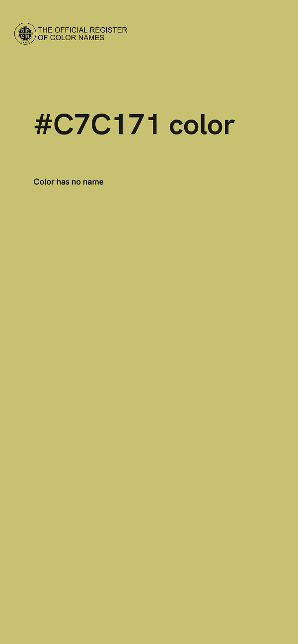 #C7C171 color image