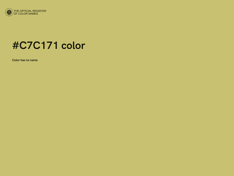 #C7C171 color image