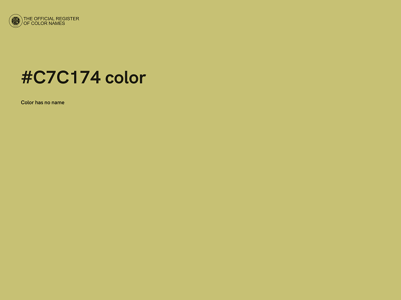 #C7C174 color image