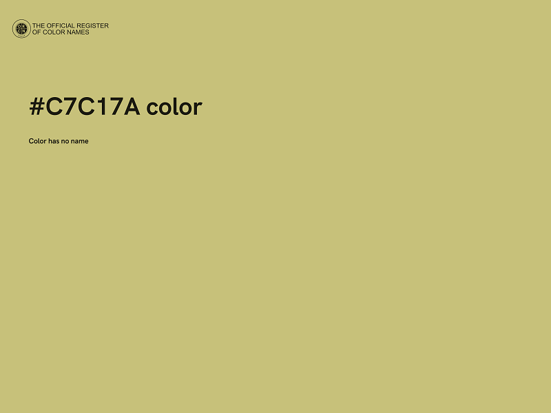 #C7C17A color image