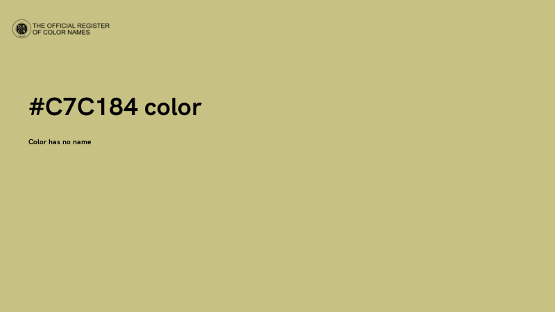 #C7C184 color image