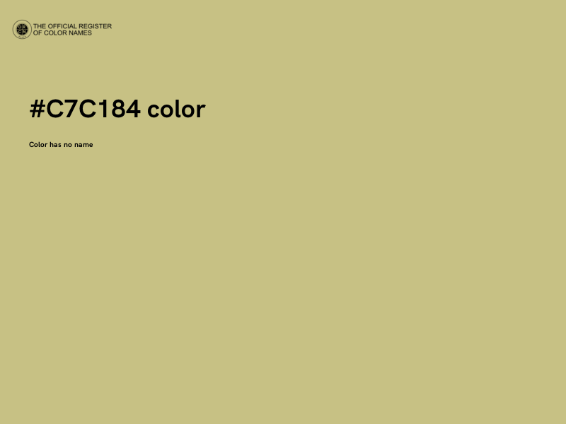 #C7C184 color image