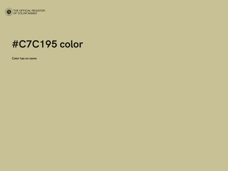 #C7C195 color image
