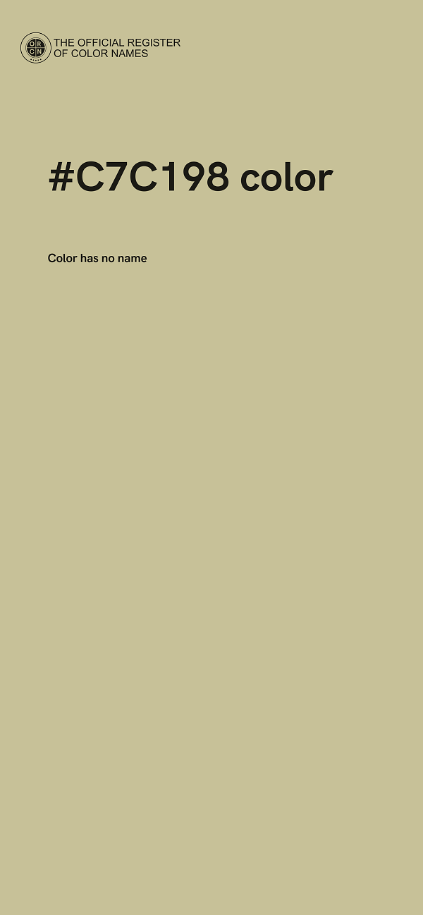 #C7C198 color image