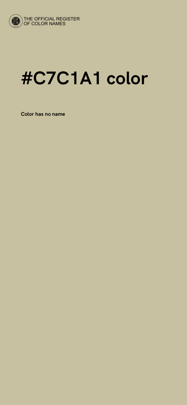 #C7C1A1 color image