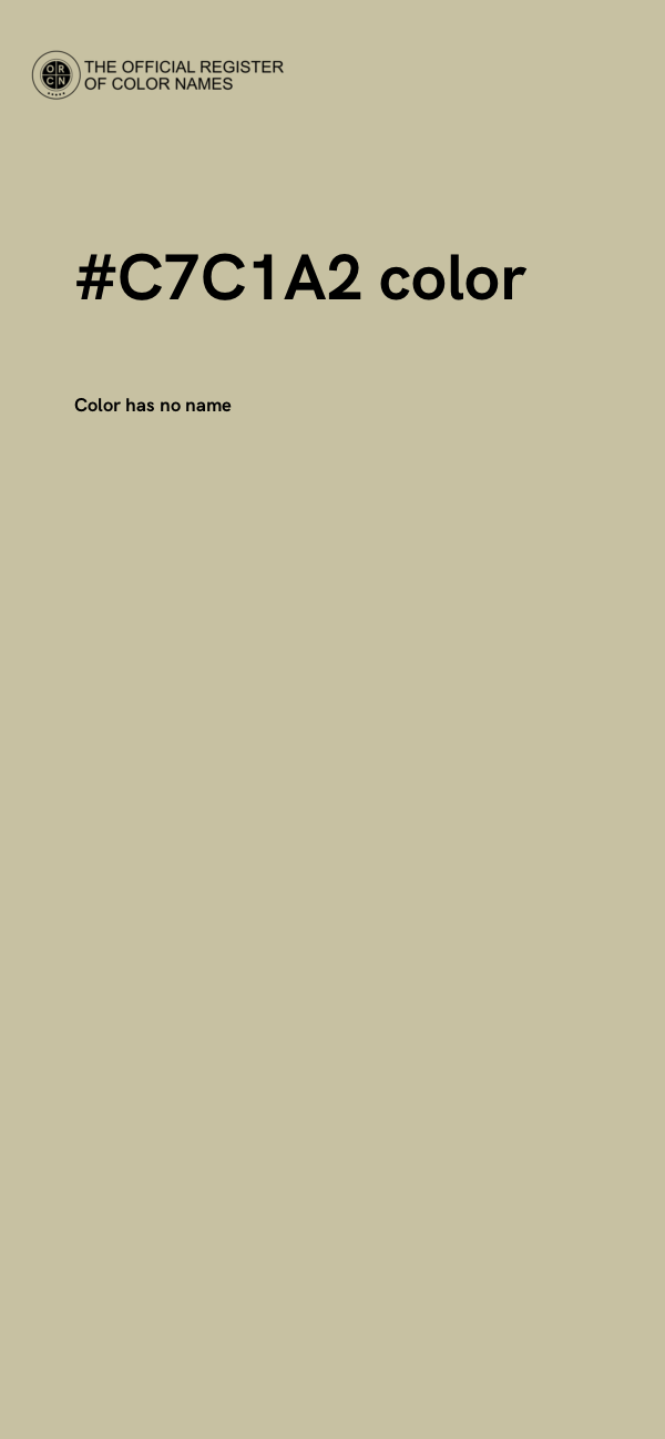 #C7C1A2 color image