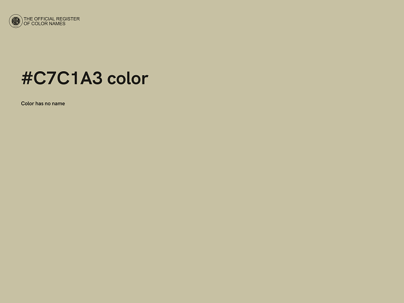 #C7C1A3 color image