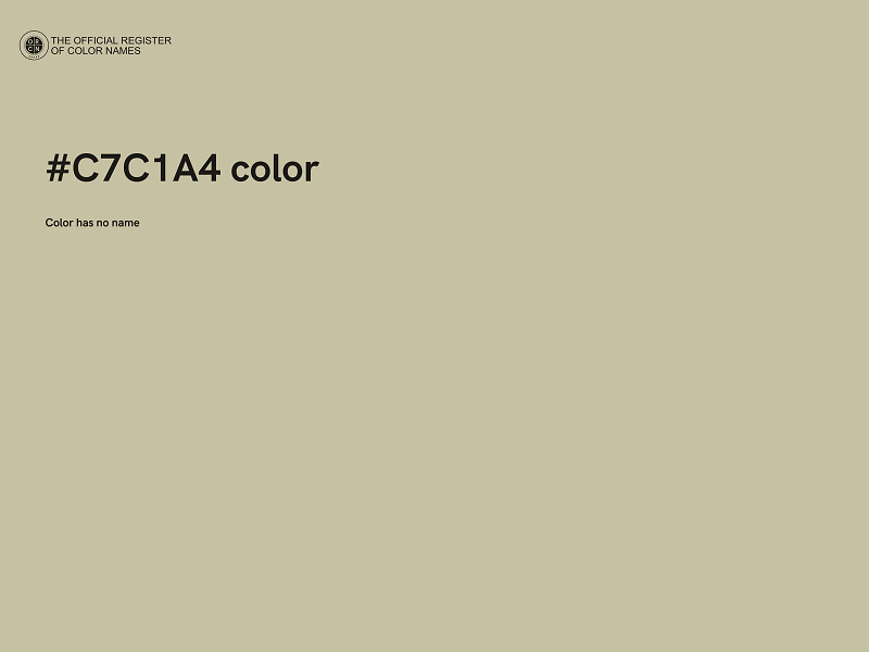 #C7C1A4 color image