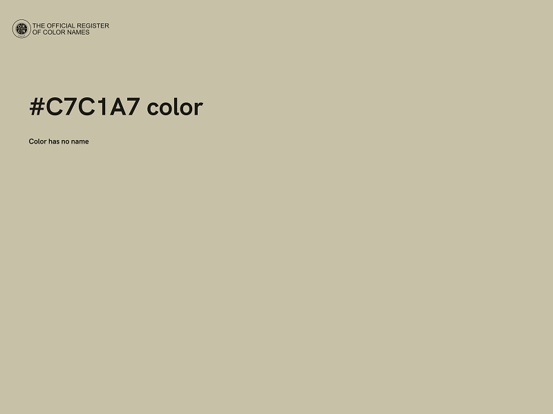 #C7C1A7 color image