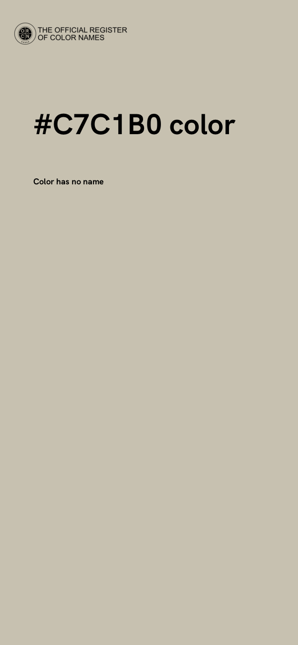 #C7C1B0 color image