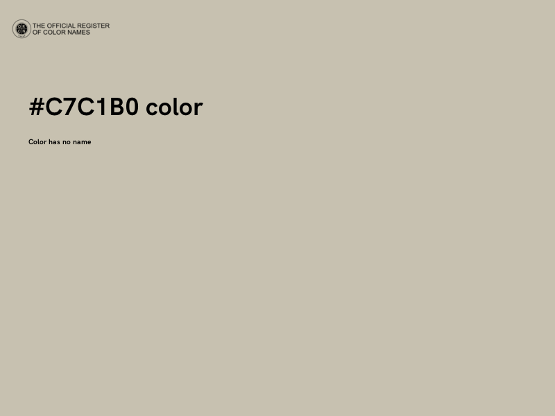 #C7C1B0 color image