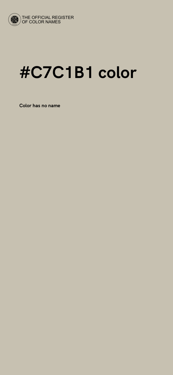 #C7C1B1 color image