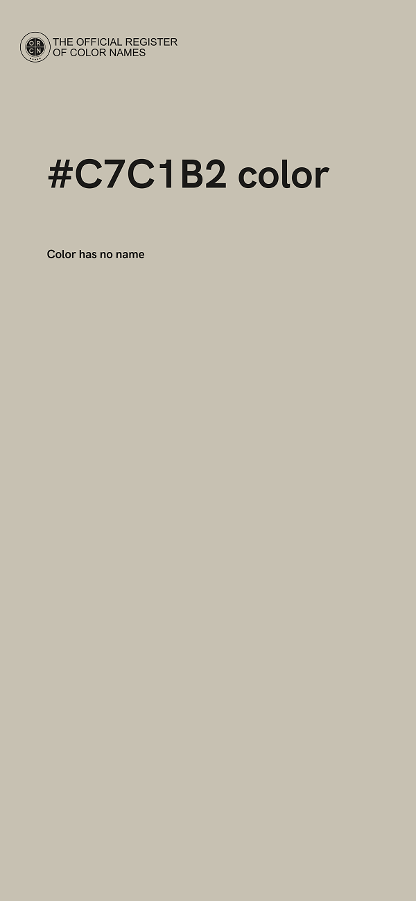 #C7C1B2 color image