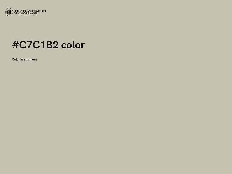#C7C1B2 color image