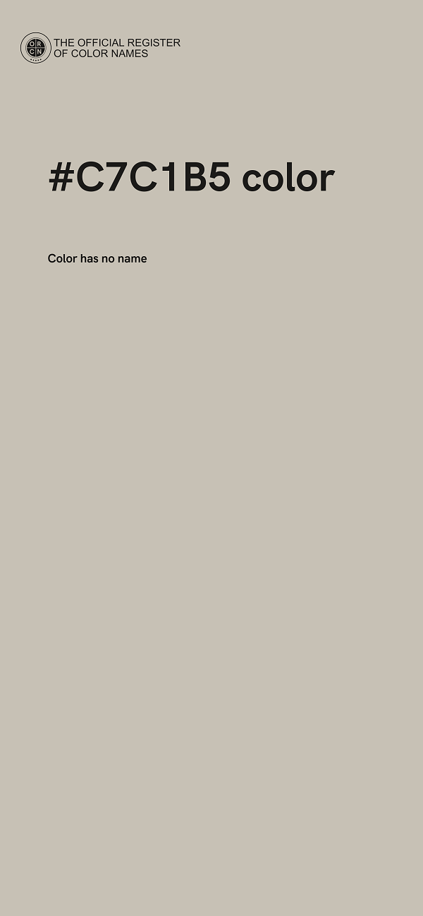 #C7C1B5 color image
