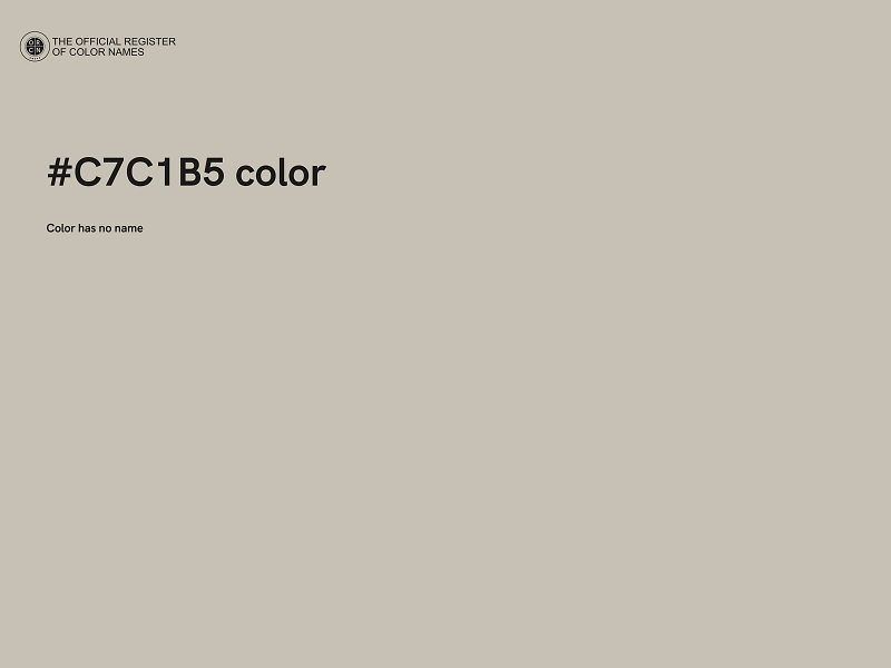 #C7C1B5 color image