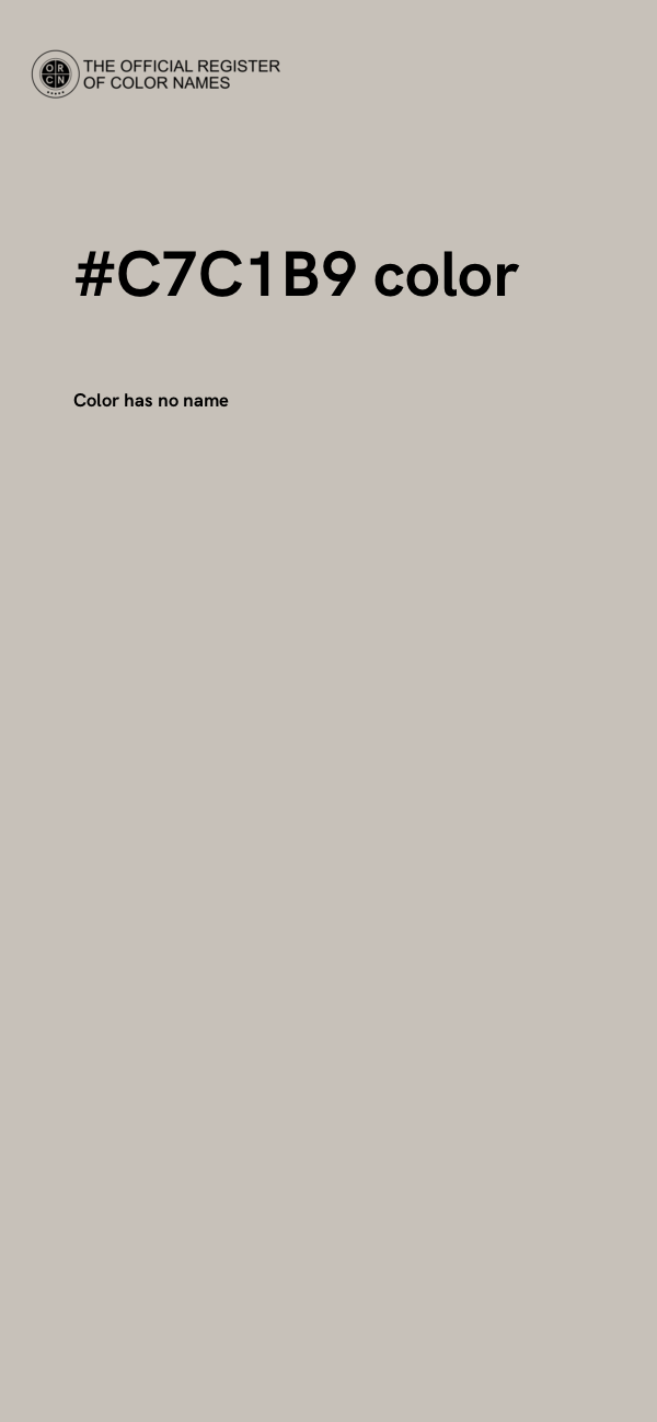 #C7C1B9 color image